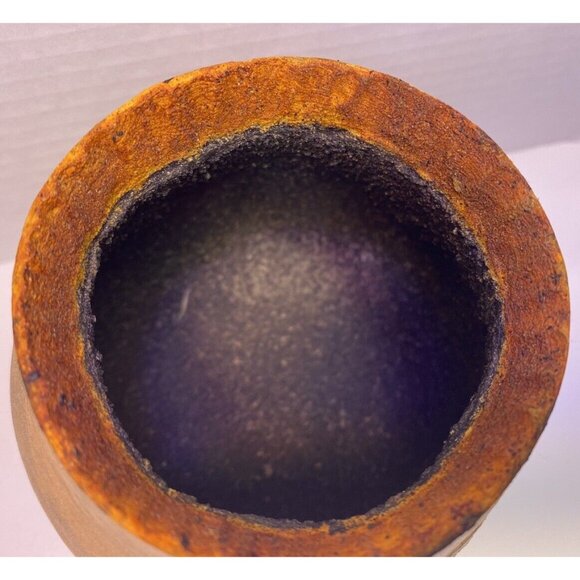 Hand Carved Gourd Kokopelli Folk Art Vase 5.5" Southwest - Picture 6 of 6